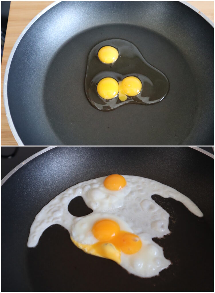 Das Foto zeigt Wachtelspiegeleier
